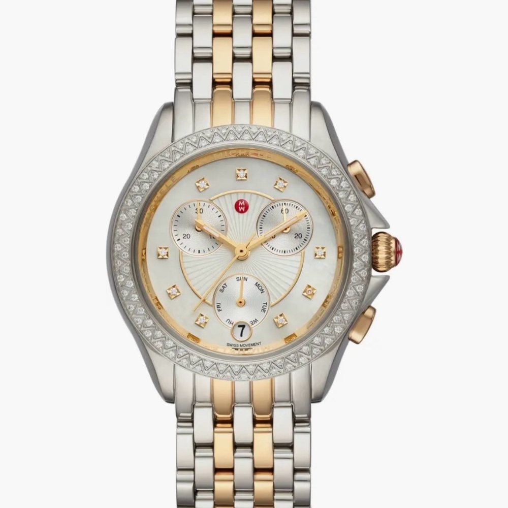 Belmore Diamond Chronograph Watch, 38mm MICHELE